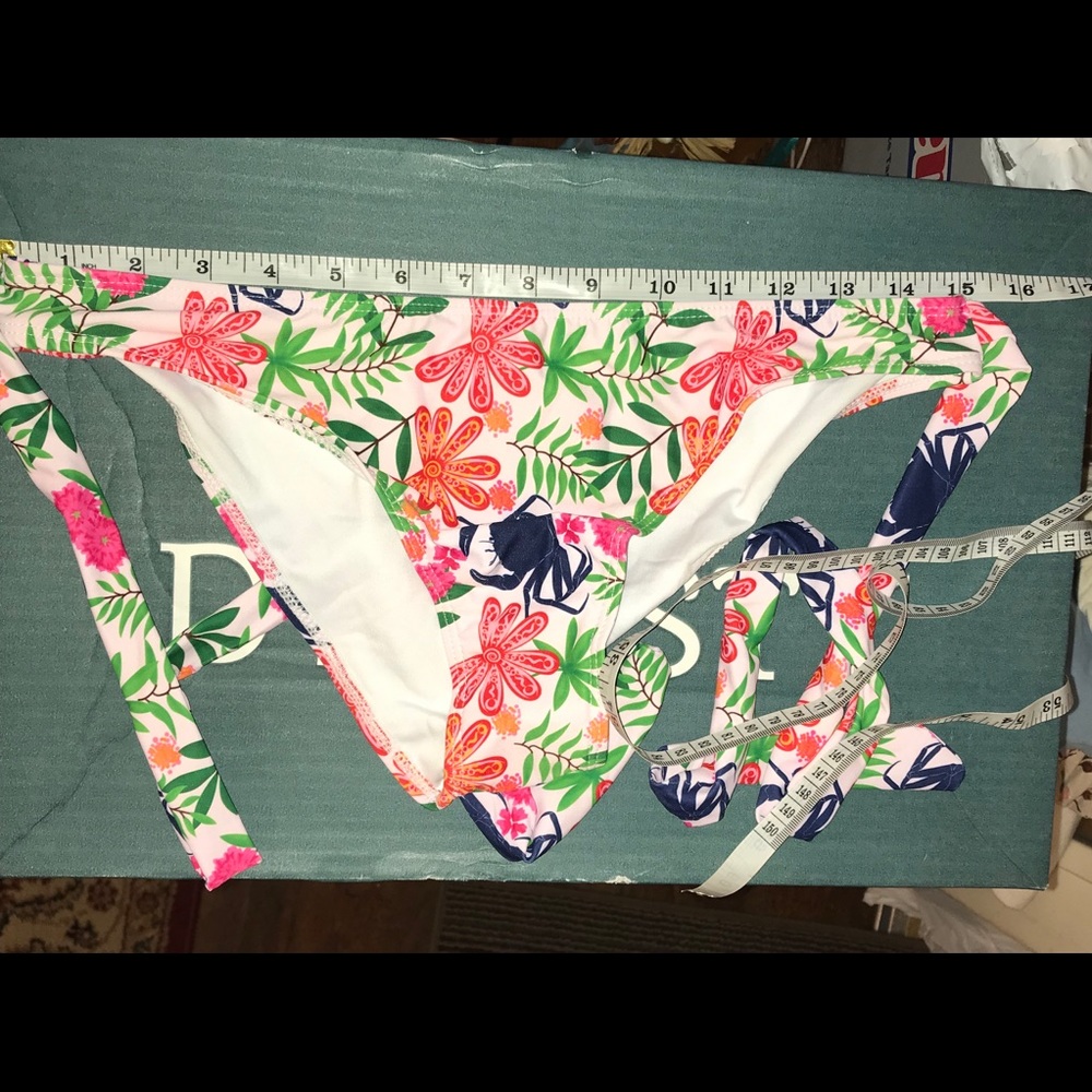 NWT SEXY Strappy Wrap Bikini Beach Floral Print - Picture 6 of 10